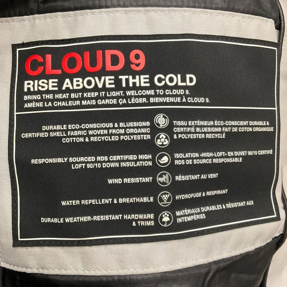 Moose Knuckles Light Grey Cloud 9 Down Puffer Parka Coat with Belt - Picture 6 of 8